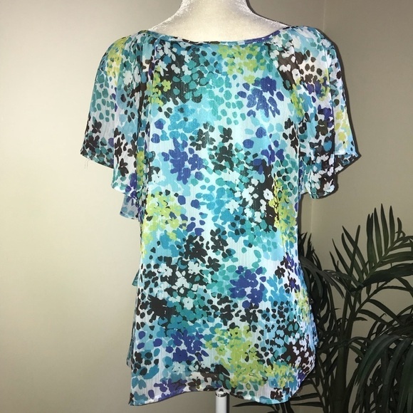 Fred David Crossed Tiered Ruffled Top LP - Picture 5 of 6